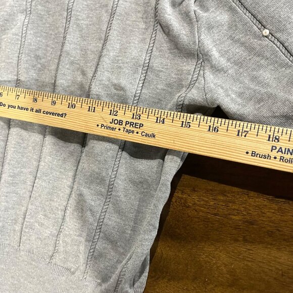 Victorias Secret Pink Maroon Long Sleeve Crop Top & On Twelfth Gray Sweater With - Picture 7 of 8